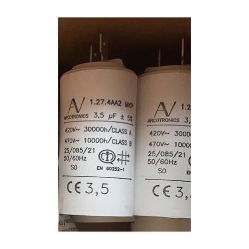 Capacitor 1.27.4Aa2 Mkp 6uf ±5% Fan starting capacitor Converter starting capacitor original stock warranty 1 year