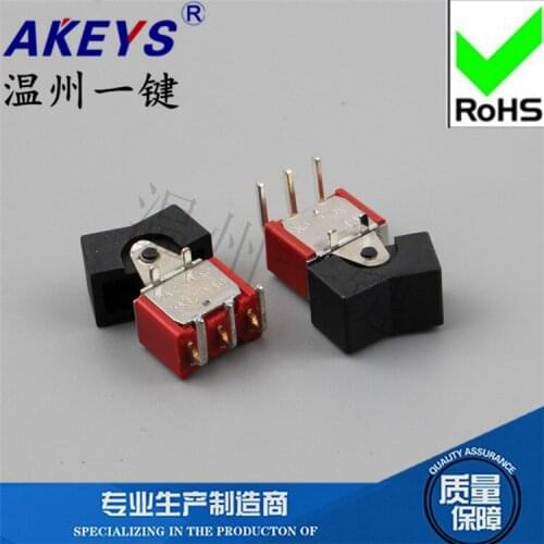 RLS-102-A3-00 Rocker switch ship type 3 feet 2 gears Bent feet Toggle switch with cap Shook his head