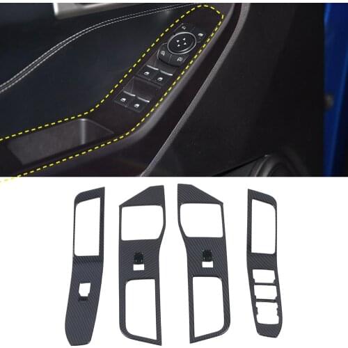 LHD! for Ford Explorer 2020 2021 Accessories ABS Interior Door Window Glass Switch Lifter Buttons Cover Trim Car Styling