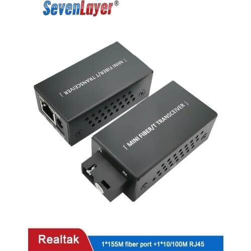 Media Converter Fiber Transceiver HTB-3100 Optical Fiber Single Fiber Converter 20km SC 10/100M Single mode Single Fiber