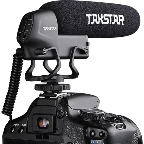 Takstar SGC-600 Camera Super Cardioid Shotgun Microphone Photography Interview Condenser Mic for Canon EOS Nikon DSLR Camcorder