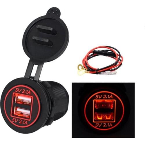 Car Motorcycle USB Modified Charger Accessories For nissan juke 307 vw golf 7 bmw e90 mercedes w205 peugeot 106 smart fortwo