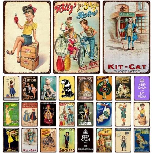 Tin Sign Kit-Cat Vintage Metal Sign Retro Plaque Sign Metal Wall Art Decor Wall Poster for Bar Club Man Cave Wall Decoration
