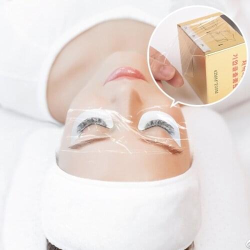 Wholesale 26 Pcs Eye Lashes Remover Micro Clear Plastic Wrap Eye Use Preservative Film Extension Eyelashes Permanent Makeup Tool