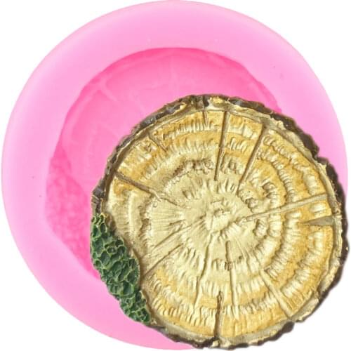 Tree Stump Silicone Mold Cake Border Fondant Molds DIY Party Cake Decorating Tools Chocolate Gumpaste Moulds Candy Clay Mould
