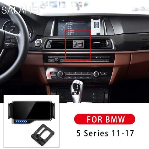 Hot Car Phone Holder Air outlet Snap-type For BMW 5 Series 20112012 2013 2014 2015 2016 2017 Auto Induction GPS Bracket