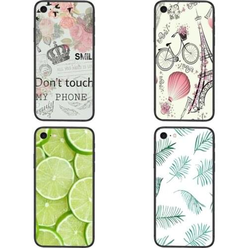 Nice Black Prime Silicone Do Not Touch My Phone Pink Flower For Galaxy A02 A22 A71 A51 A50 A42 A40 A32 A31 A30S A21S A20 A20S