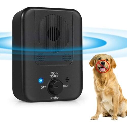 Ultrasonic Stopper Bark Dog Repeller Pet Training Stop Barking Anti Noise Device Stop Barking Sound Trainer Tools Pet Supplies