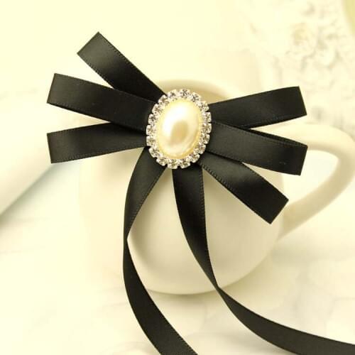 Sweet Handmade New Woman Brooches Long Ribbon Tassel Big Bowknot Brooches Pins Fashion Corsage Jewelry Clothing Accessories