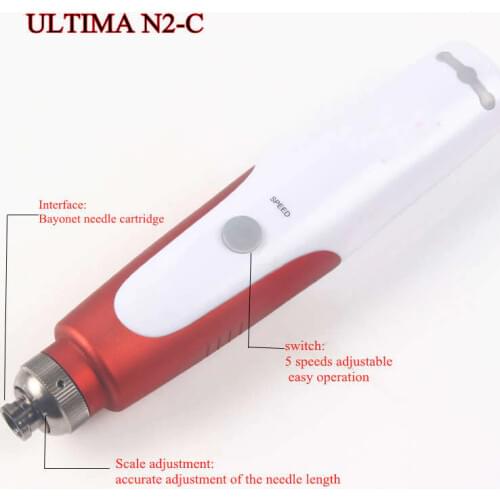 1PCS HIGH QUALITY Bayonet microneedeling pen dermografo Device Electric Micro Rolling Derma PEN machine
