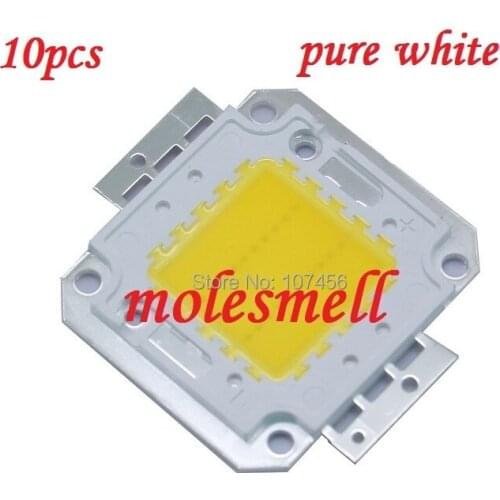 10pcs 20W LED Integrated High power LED Beads white 650-700mA 30-34V 2000LM 40mil Taiwan Chips Free shipping