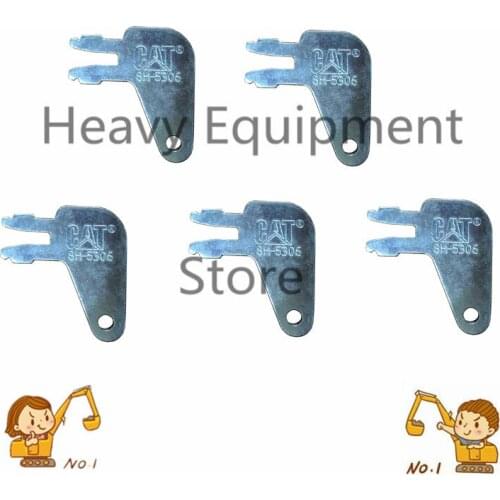 5pcs 8H5306 8398 Master Disconnect Ignition Key For Komatsu Industrial Construction Equipment Battery