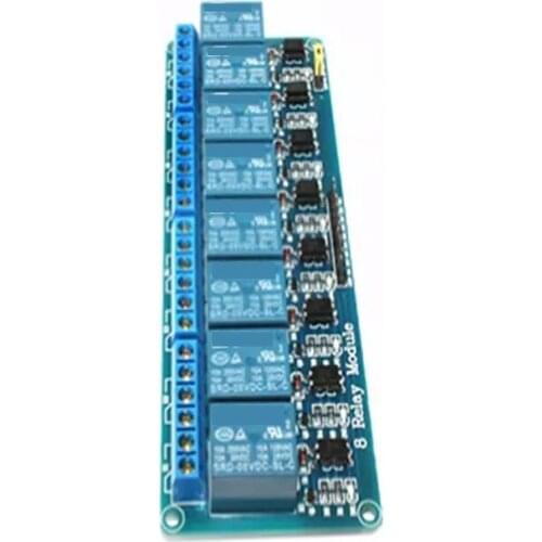8-Way Relay Module 12V with Optocoupler Isolation Supports AVR/51/PIC Single-Chip PLC Relay
