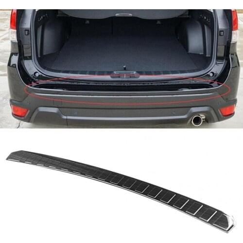 Car Rear Outer Bumper Trunk Guard Cover Fit for Subaru Forester SK 2019 Stainless Steel Rear Outer Trunk Cover