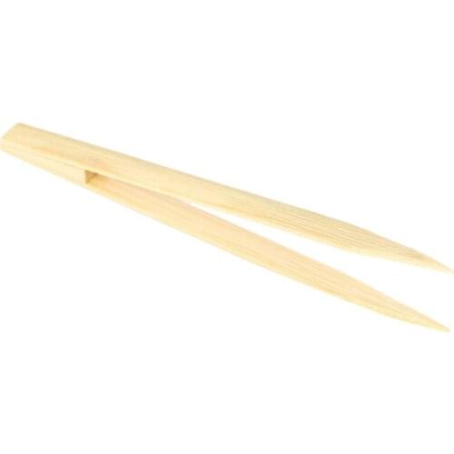 Pointy Tip Bamboo Straight Tweezer Tea Tong Handy Tool Retail