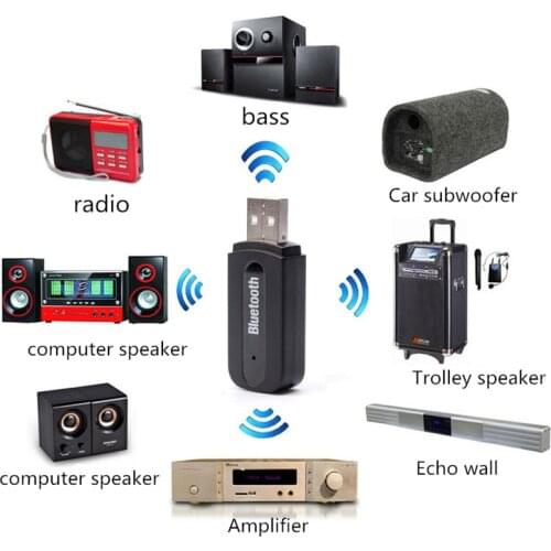 Wireless USB Bluetooth Adapter Car Speaker For Computer BluetoothStick 3.5mm Bluetooth PC Adapter Bluetooth Receiver Transmitter
