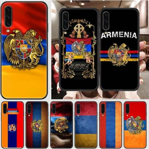 Armenia Flag Phone case For Samsung Galaxy A 3 5 7 8 10 20 21 30 40 50 51 70 71 E S 2016 2018 4G black painting waterproof