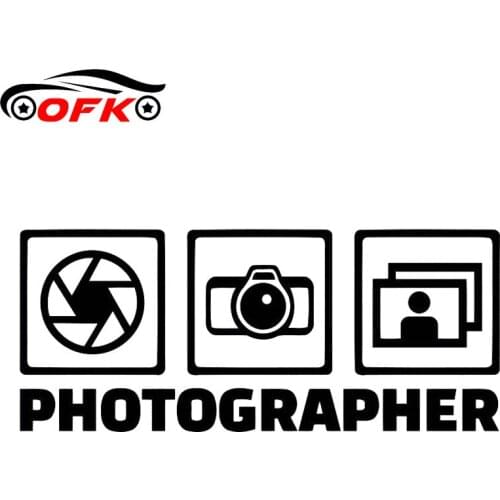 Photo Studio Decal Camera Decor Decorative Accessories Creative Sunscreen Waterproof PVC,14cm*6cm