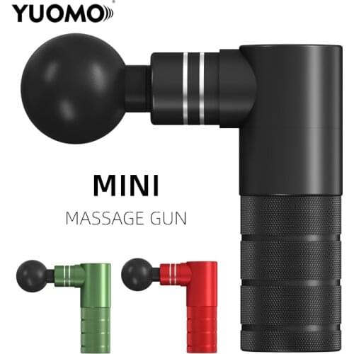 Mini Electric Massage Gun Deep Muscle Fascial Body Massager Tissue Percussion Small Fitness Equipment Acid Relief Pain Relax
