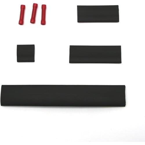 Glue Inside Heat Shrinkable Tubing Sleeves Butt Splice Connector Mounting Kit for Heating Cable