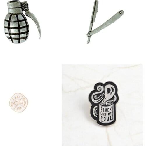 Tape purple slit plum fruit cartoon pins EVEN THE SWEETEST PLUM HAS ONLY GOT SO LONG brooches gift for child