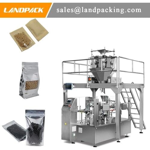 Multifunction Soy Black Bean Red Beans Doypack Machine Match Multihead Weigher A Variety Of Bean Packaging