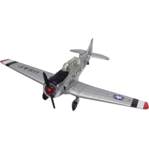 Diecast 1:72 Amer Texas Aircraft Model T6 Fighter Texas Simulation Finished LT-6G Alloy Model Man Gift Giveaway