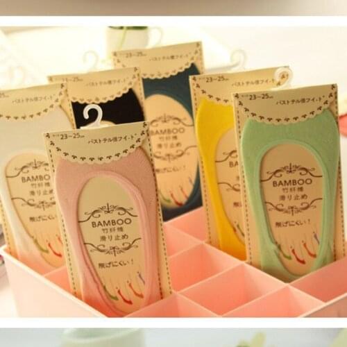 7 Packs Fashion Socks Hot Womens Slippers Solid Cotton Sneakers Invisiable Heel Pain Soft Socks Gel Rubber Sapatos Sock Socks