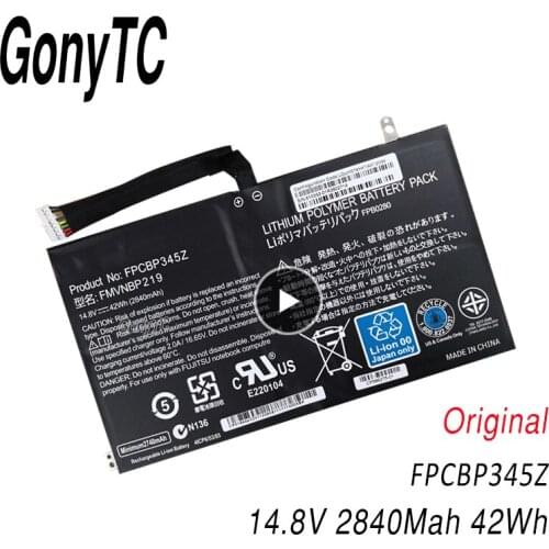 New Original FPCBP345Z Laptop Battery for Fujitsu LifeBook UH572 UH552 Ultrabook FMVNBP219 FPB0280 FPCBP345Z 14.8V 2840mAh