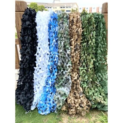 Camping Camo Net Army Woodland Jungle Camouflage Nets Hunting Shooting Hide Netting Sun Shelter Car Tent 1.5x6m/2x5m/2x6m/5x3m