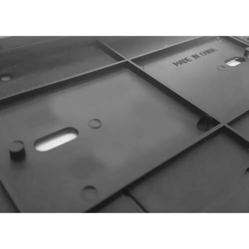 PVC Plastic Car Vehicles License Plate Holder License Bracket Car Tag Covers Fits EU Standard Cars Easy Installation Waterproof