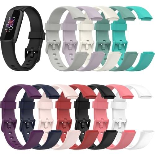 Silicone Smartband Sport Wrist Watchband Replacement Part For Fitbit Luxe Smart Band Strap Watch Wristband Bracelet Accessories