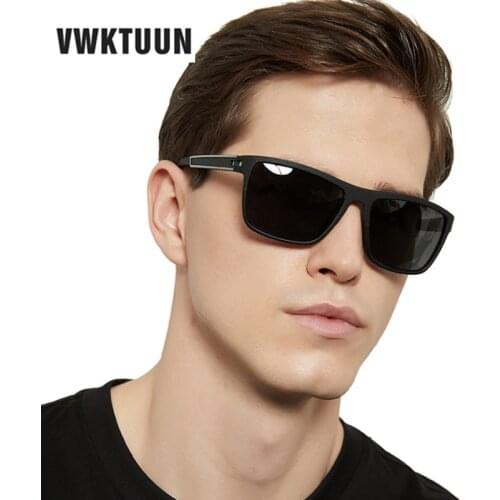 VWKTUUN Sunglasses Men Polarized Sunglasses Square Shades Driving Driver Glasses Male Outdoor Sport Eyewear Polarized Points