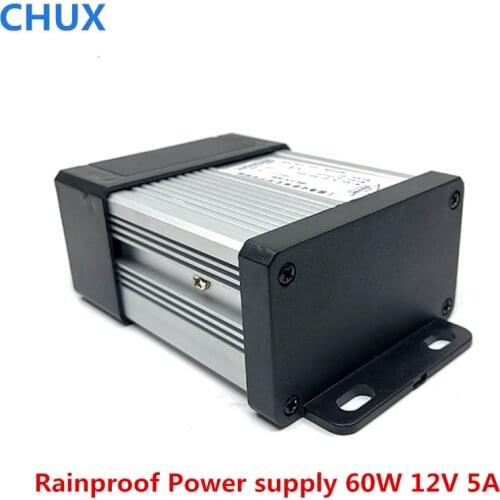 LED Outdoor Power Supply 60W 12VDC 5A CE ac to dc constant voltage Rainproof Switching Power Supply