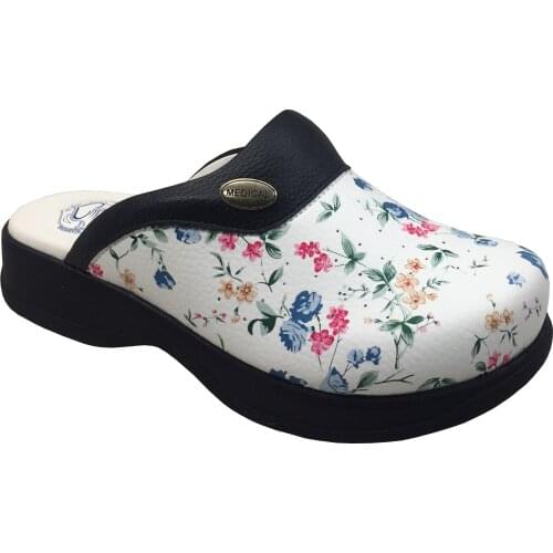 Hippocrates Flower Pattern Orthopedic Doctor Nurse Hospital Cook Slipper Sabo Slippers