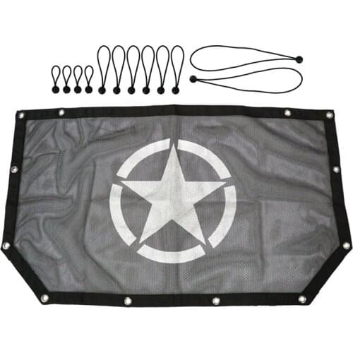 Top Sunshade for Jeep Wrangler JL 2018 Front Door SunShade Roof Mesh UV Proof Protection Net Accessories