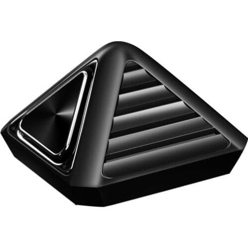 Car High-end Interior Decorations Pyramid Aluminum Alloy Base Car Creative Balm Aromatherapy Jewelry Decorations
