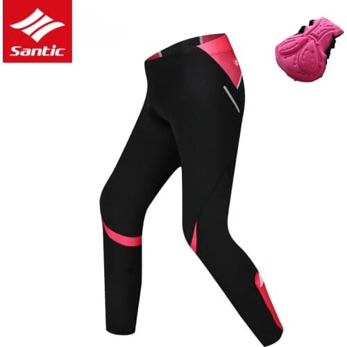 Santic Women Cycling Pants Pro Mountain Road Bike Pants Spring Autumn 4D Padded Bicycle Long Pants Sport Cycling Clothing