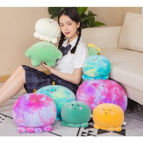1pc 23-40CM Kawaii Cartoon Octopus Dumpling Plush Toy Soft Stuffed Marine Life Dinosaur Doll Sleep Pillow For Children Baby Gift