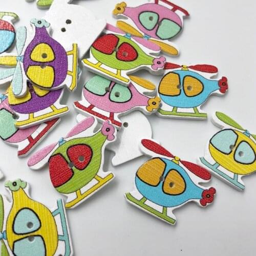 Airplan DIY 2 Holes Wooden Buttons Sewing Scrapbooking Crafts 28mm WB438