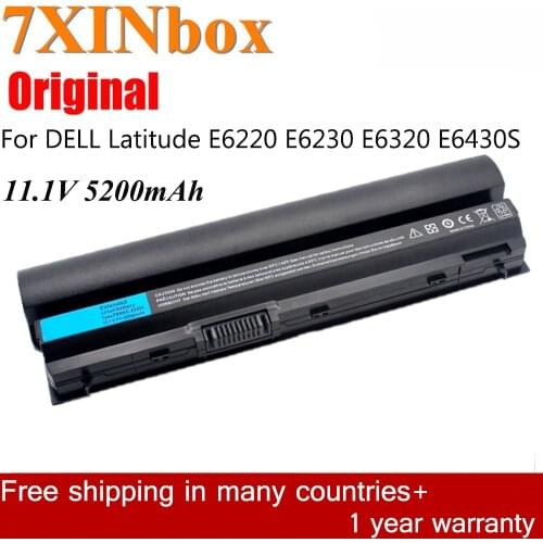 7XINbox 11.1V 6 CELLS Battery For Dell Latitude E6320 E6330 E6430s E6320 XFR 0F7W7V 451-11704 FRROG 312-1239