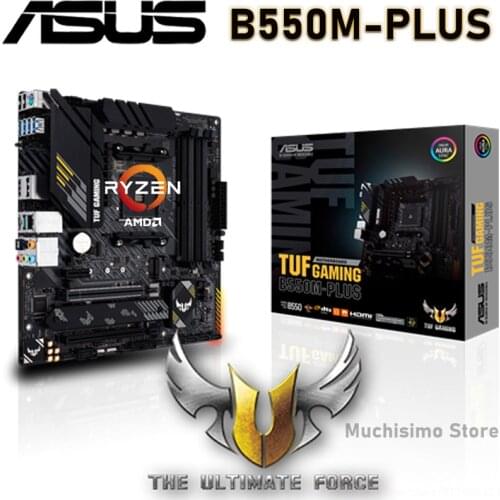 ASUS TUF GAMING B550M PLUS Micro-ATX B550M AMD B550 DDR4 4800(OC) MHz 128G M.2 SATA 6Gb/s USB 3.2 Desktop Socket AM4 CPU