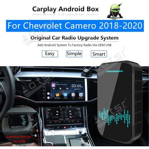 32G For Chevrolet Camero 2018-2020 Car Multimedia Player Android System Mirror link GPS Map Apple Carplay Wireless Dongle Ai Box