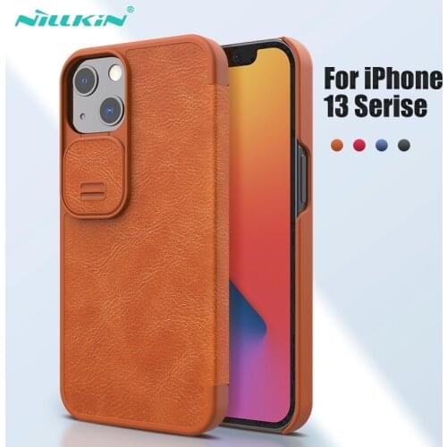 For iPhone 13 Pro Max Case NILLKIN Vintage Qin Flip wallet PU leather PC back cover For iPhone 13/13 Pro Case For iPhone 13 Mini