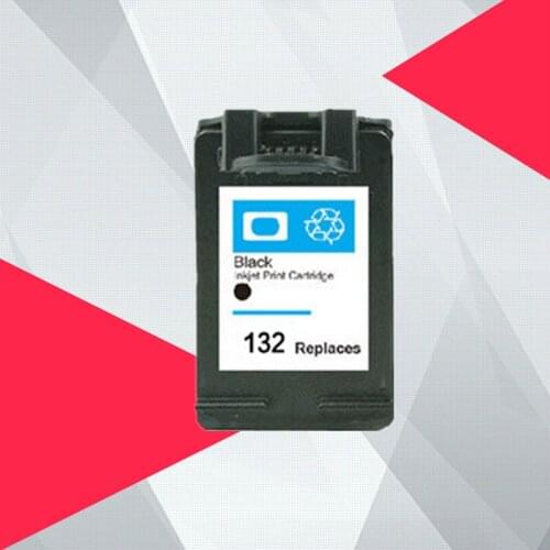 Black 132 136 Ink Cartridge Replacement for HP132 for hp136 for HP Photosmart 2573 C3183 Officejet 6213 PSC 1513 printer