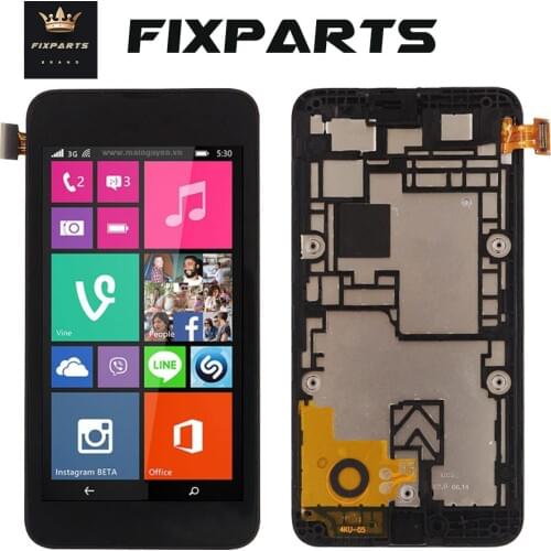 For Microsoft Nokia Lumia 530 LCD Display Touch Screen Digitizer Sensor Assembly With Frame For 4.0" Lumia 530 LCD Replacement