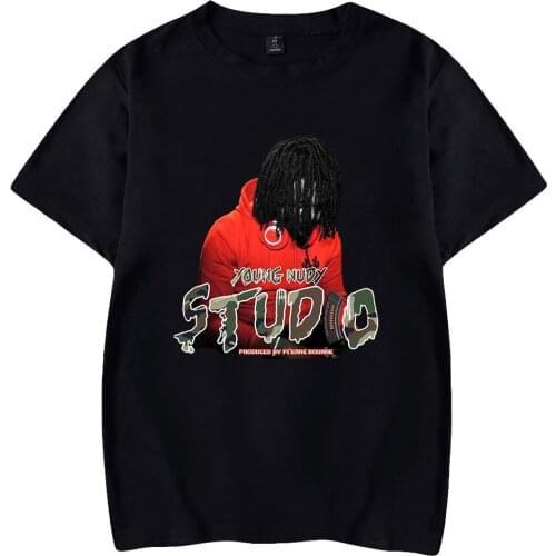 Trend Young Nudy Print T shirt Spring Summer Holiday Men/Women Casual Kawaii Hip Hop Style Streetwear T-shirt Kids Tops Clothes