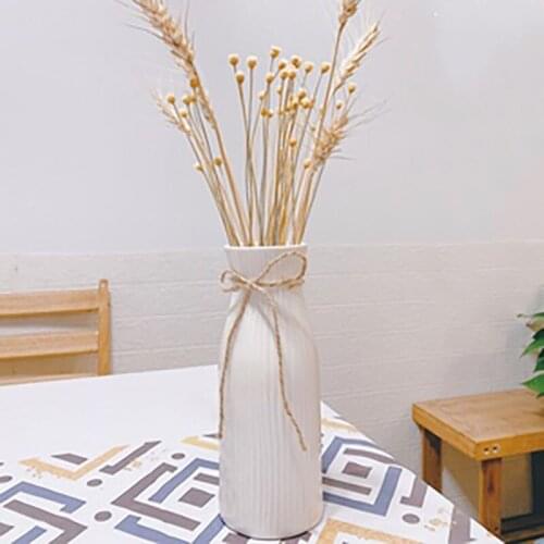 ArtificialFlower Vase Decoration Home Plastic Vase Modern Home White FlowerPot Flower Basket Nordic Decoration Vases For Flowers