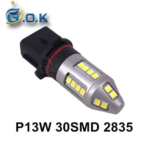 50pcs P13W LED Bulb 30W 30SMD 2835 White LIGHT LED Fog Light Car Signal Bulb Lamp High quality Daytime Running Light DRL