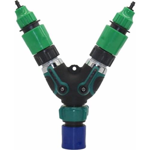 1set Water Kits of 3/4"American Standard Male Thread Valve Switch with 4/7mm 8/11mm Hose Coupling Adapter Garden Irrigation tool